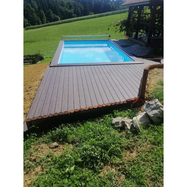 WPC DESKA ZA TERASO BAMBUSWPC KAVA 3D 4000X140X23 MM