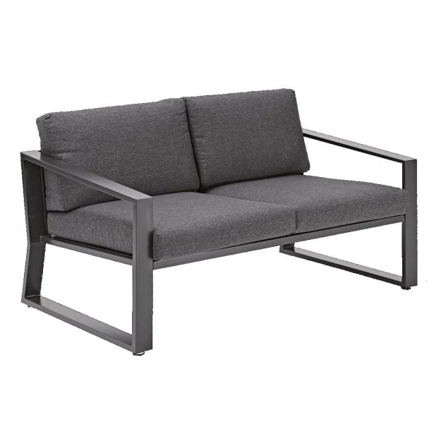 KOVINSKA VRTNA GARNITURA NATERIAL SET LYRA + MIZICA SIVA ALU