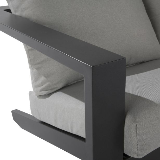 KOVINSKA VRTNA GARNITURA NATERIAL SET OLYMPIA 5S+MIZA SIVA ALU