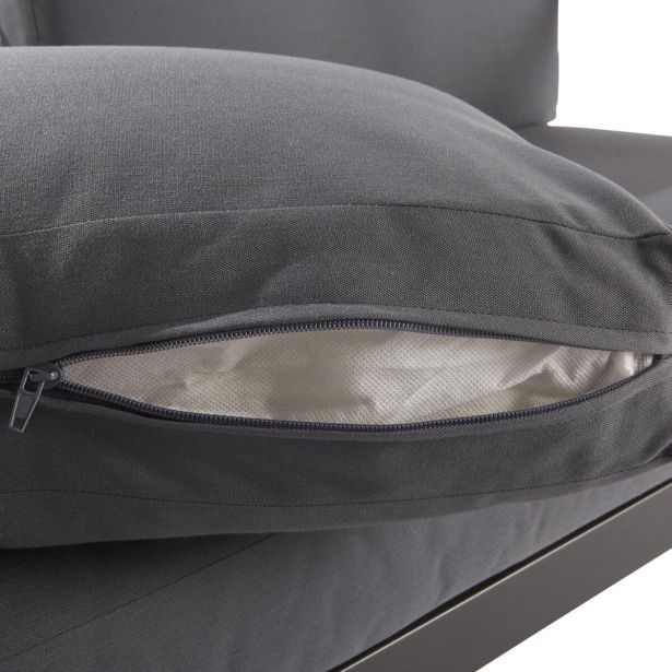 KAVČNA GARNITURA ORIS II ALU/EUC KAVČ2P+2AC+MIZA D.GR/D.SIVA BLAZINA