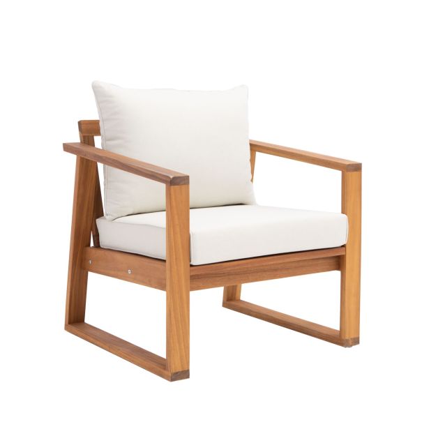 KAVČNA GARNITURA SOLARIS COMPACT 4P FSC AKACIJA BEŽ MEDEN LES