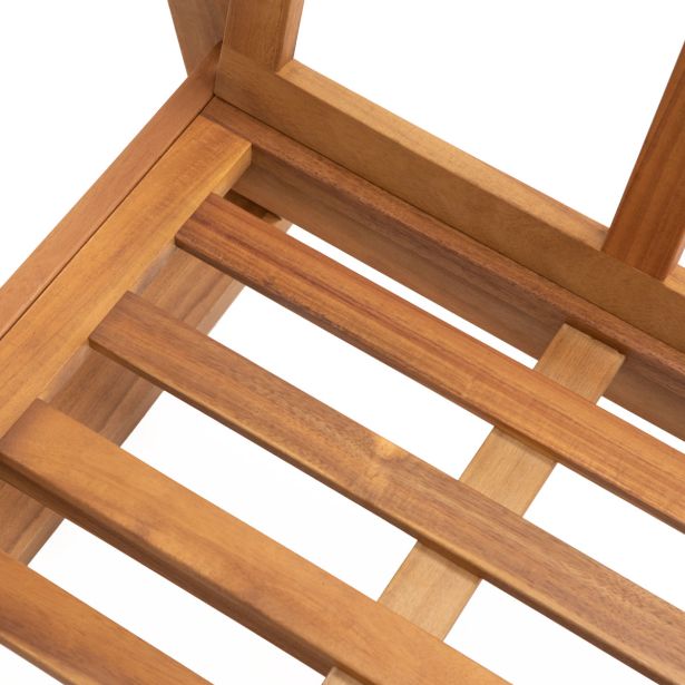 KAVČNA GARNITURA SOLARIS COMPACT 4P FSC AKACIJA BEŽ MEDEN LES