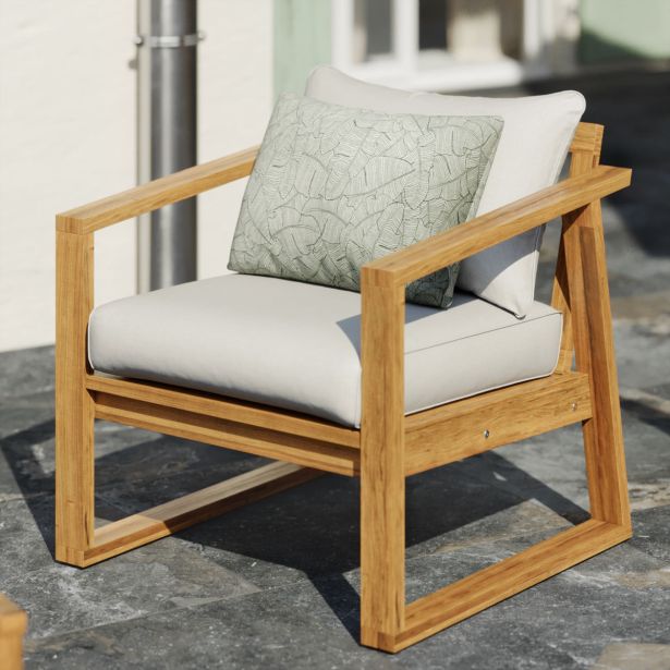 KAVČNA GARNITURA SOLARIS COMPACT 4P FSC AKACIJA BEŽ MEDEN LES