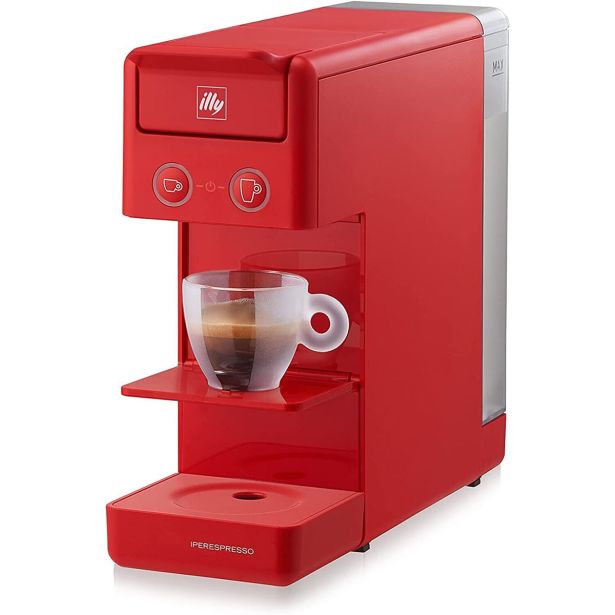 KAVNI APARAT ILLY Y3.3 ESPRESSO&COFFEE, RDEČ