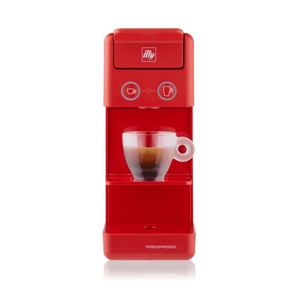 KAVNI APARAT ILLY Y3.3 ESPRESSO&COFFEE, RDEČ