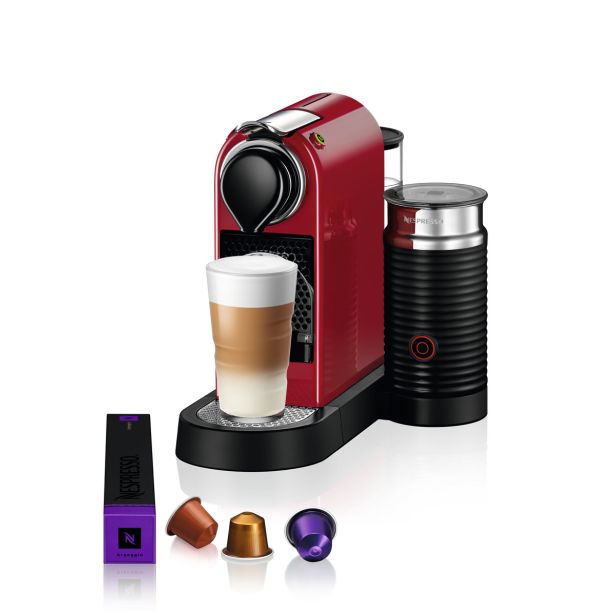 KAVNI APARAT, KAPSULE NESPRESSO CITIZ & MILK MCH RDEČ