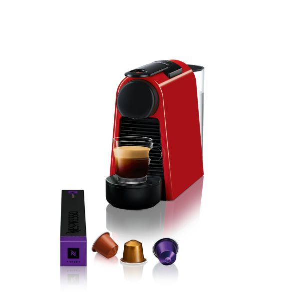 KAVNI APARAT, KAPSULE NESPRESSO ESSENZA MINI RDEČ