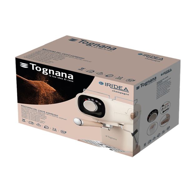 KAVNI ESPRESSO APARAT TOGNANA D2DCM06IRCHA IRIDEA CHAMPAGNE