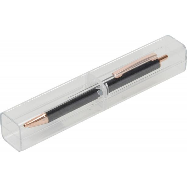 KEMIČNI SVINČNIK CREATIVE METAL ČRN + ETUI