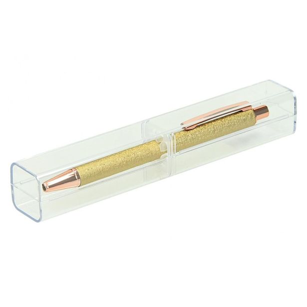 KEMIČNI SVINČNIK CREATIVE METAL ZLAT + ETUI