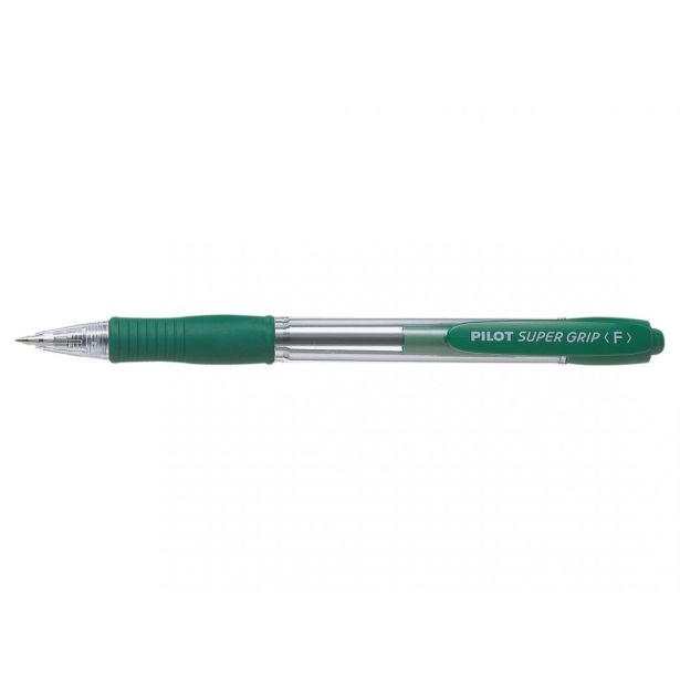 KEMIČNI SVINČNIK PILOT SUPER GRIP ZELEN F