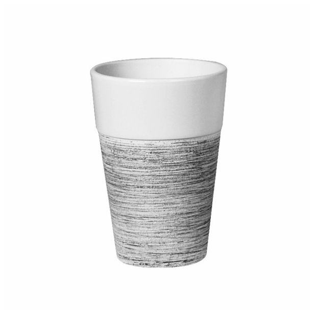 KERAMIČNI NOTRANJI LONEC ARIZONA 13 CM ZA ORHID. BEL