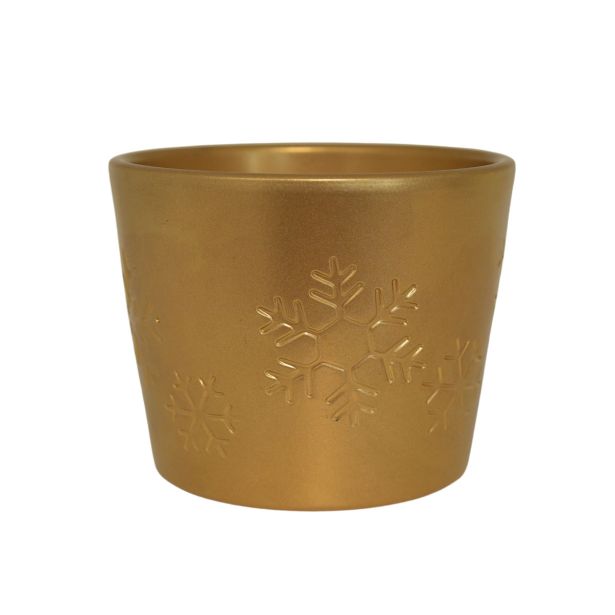 KERAMIČNI NOTRANJI LONEC LINA 120 SNEŽINKE PEARL GOLD 118X094MM ZA L10.5