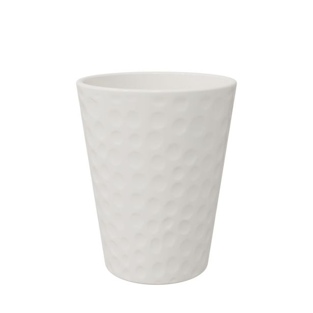 KERAMIČNI NOTRANJI LONEC LINDA 140 VANILIJA GLOSS 139X167MM ZA ORHIDEJE L12