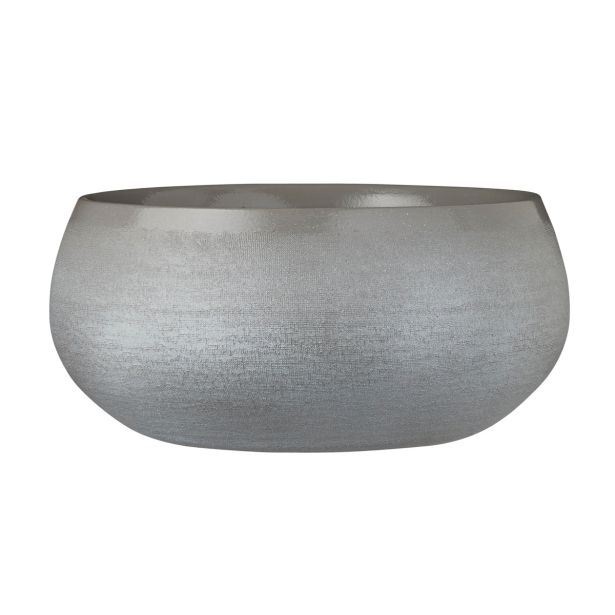 DOURO POSODA OKROGLA SVETLO SIVA - H12XD26CM