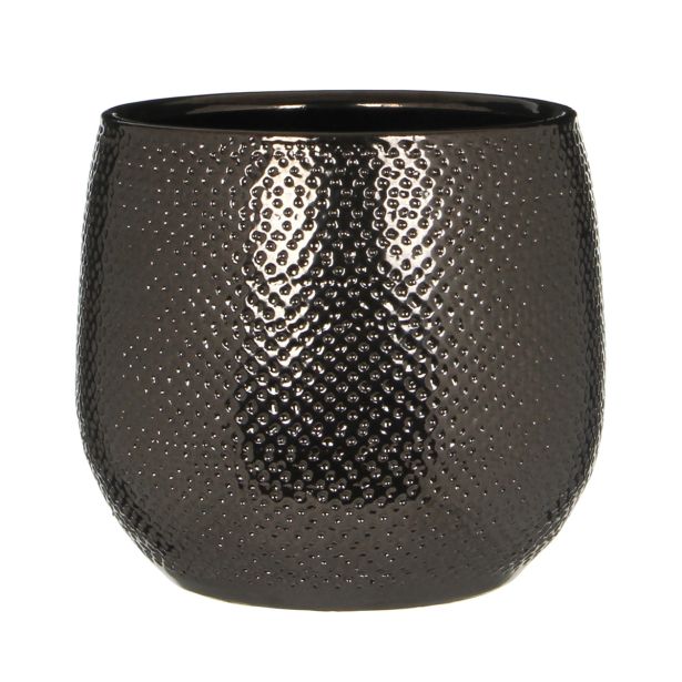 GABRIEL LONEC OKROGEL V BRONZI BARVI  - H16XD18CM