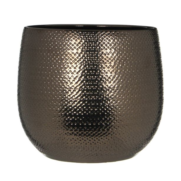 GABRIEL LONEC OKROGEL V BRONZ BARVI  - H20XD25CM