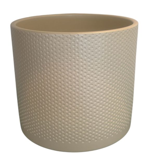 KERAMIČNI NOTRANJI LONEC POTTERY POTS EVI 195 SMETANA PEARL 195X175 MM ZA L17