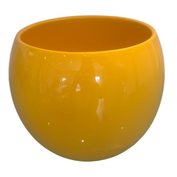 KERAMIČNI NOTRANJI LONEC POTTERY POTS LISA 170 RUMEN GLOSS 190X149 MM ZA L14-15
