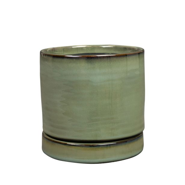 KERAMIČNI NOTRANJI LONEC TS LANA SEAGREEN 13 CM V13 S PODSTAVKOM