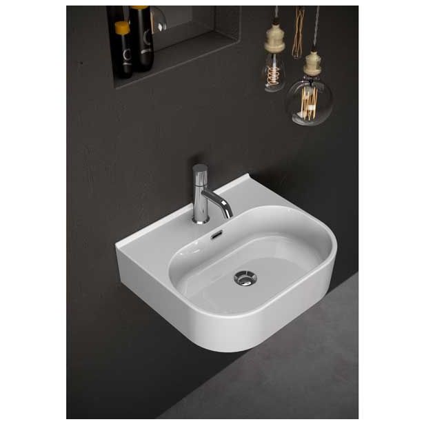 KERAMIČNI UMIVALNIK OLYMPIA SYNTHESIS 50 CM STENSKI ALI NADPULTNI