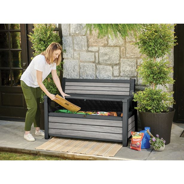 KETER DECO VRTNA KLOP, 227 L, SIVA BARVA