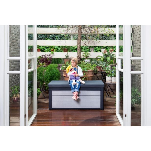 ZABOJ ZA BLAZINE KETER DENALI DUOTECH DECK RJAVA, ZABOJ 265 L