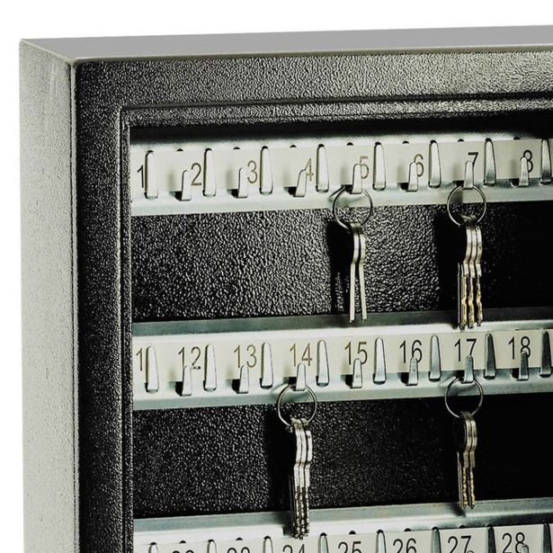 YALE TREZOR ZA KLJUČE, 365X300X100 MM, ZA 48 KLJUČEV, 8 KG, ČRNI, ELECTRONIC KEY SAFE, 3 DO 8-MESTNO KODO, 4X 1,5 V AA