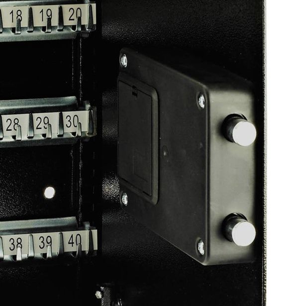 YALE TREZOR ZA KLJUČE, 365X300X100 MM, ZA 48 KLJUČEV, 8 KG, ČRNI, ELECTRONIC KEY SAFE, 3 DO 8-MESTNO KODO, 4X 1,5 V AA