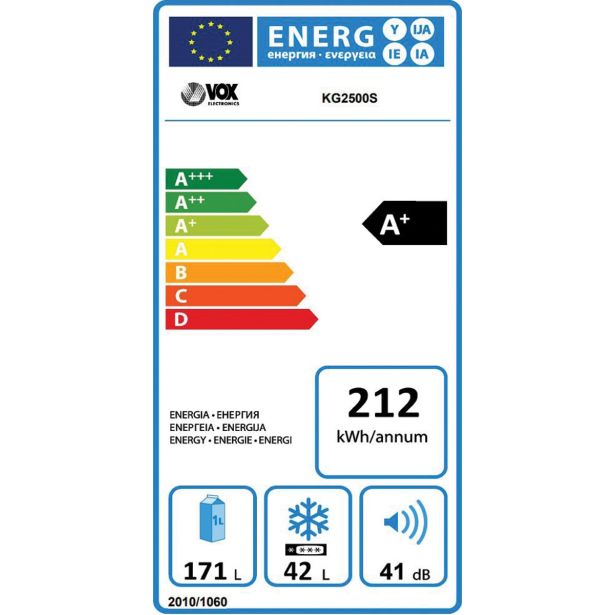 HLADILNIK IN ZAMRZOVALNIK VOX KG 2500 S