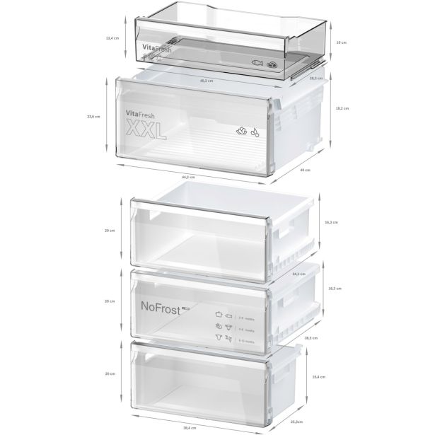 HLADILNIK IN ZAMRZOVALNIK BOSCH KGN39VXCT