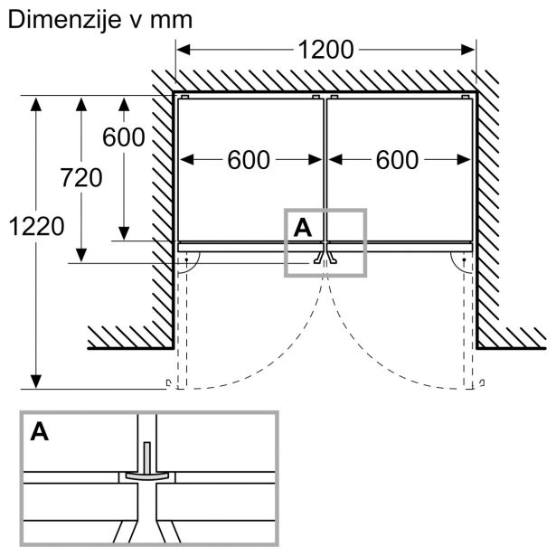 HLADILNIK IN ZAMRZOVALNIK BOSCH KGN39VXCT