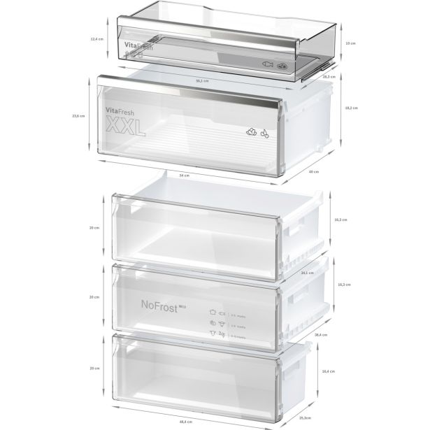 HLADILNIK IN ZAMRZOVALNIK BOSCH KGN49LBCF