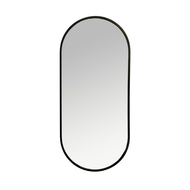 KLASIČNO OGLEDALO FEROTEHNA LUPE ČRNO 40X90