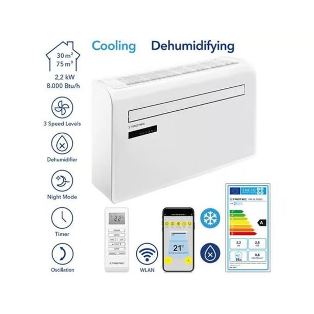 KLIMATSKA NAPRAVA BREZ ZUNANJE ENOTE PAC-W 2200 S-SAMO HLAJENJE