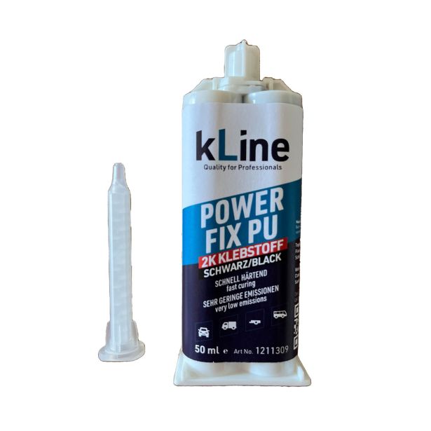 KLINE POWER FIX PU 2K ADHESIVE BLACK 50ML