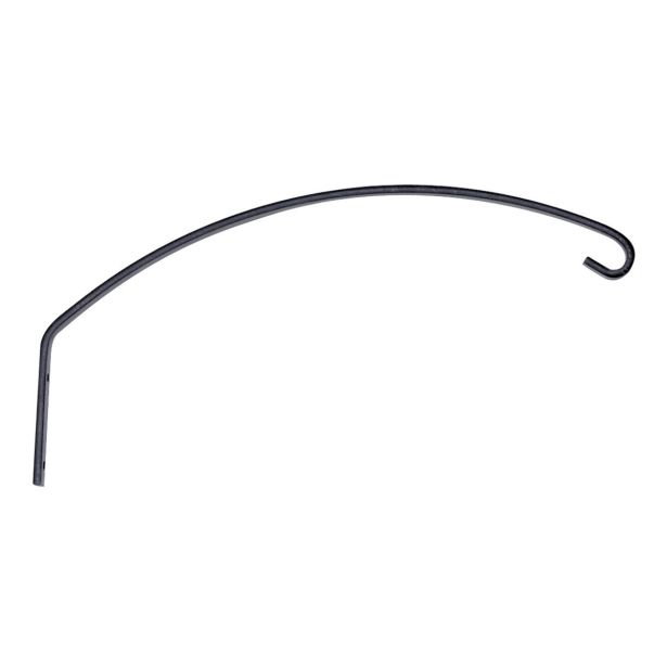 KLJUKA ZA OBEŠANKO MODERNA POLKROŽNA 30 CM ČRNA