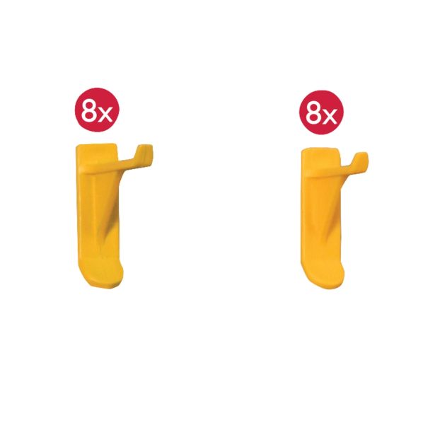 KLJUKICA ZA OBEŠANJE ALLIT KLJUKICA PP 30 IN 40 MM RUMENA