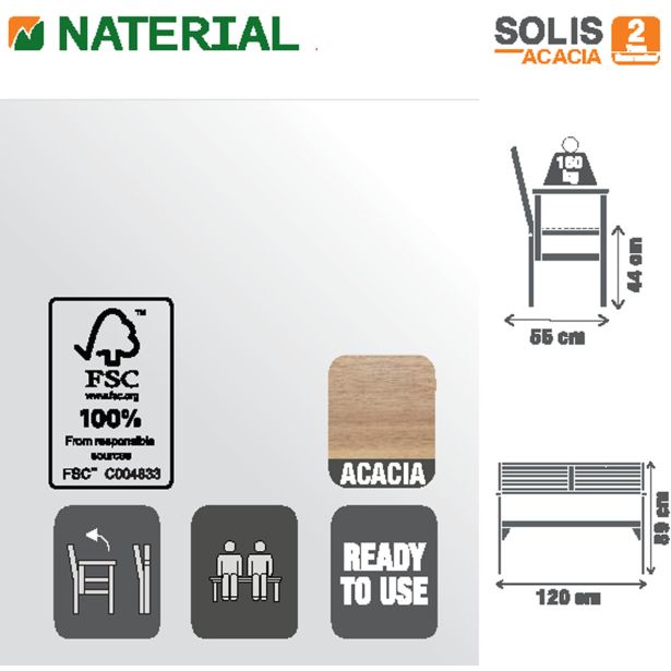 KLOP SOLIS ORIGAMI 2 OS. AKACIJA