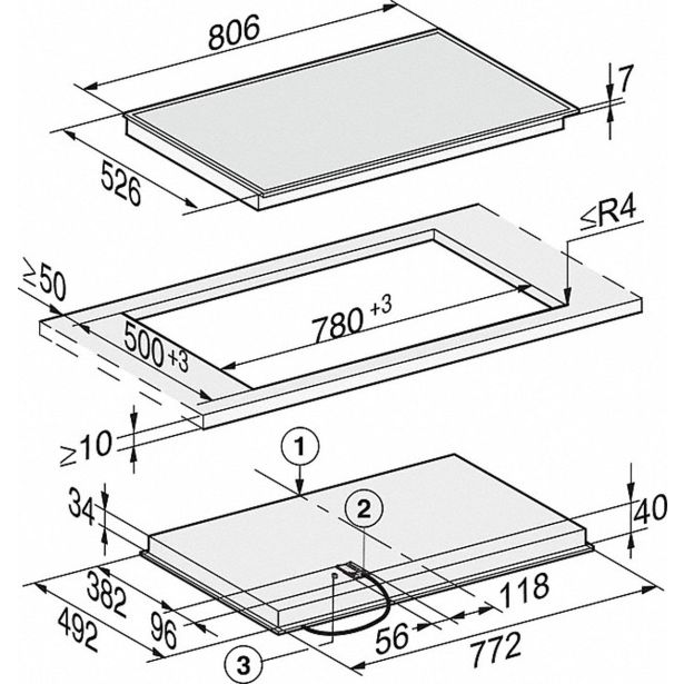 STEKLOKERAMIČNA PLOŠČA MIELE KM 6564 FR