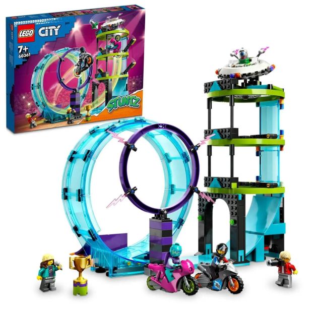 KOCKE LEGO CITY IZZIV ZA VOZNIKE KASKADERJE 60361
