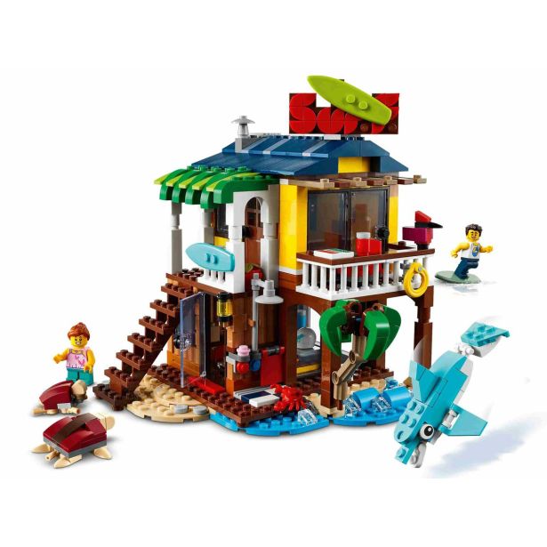 KOCKE LEGO CREATOR HIŠICA NA PLAŽI ZA SURF 31118