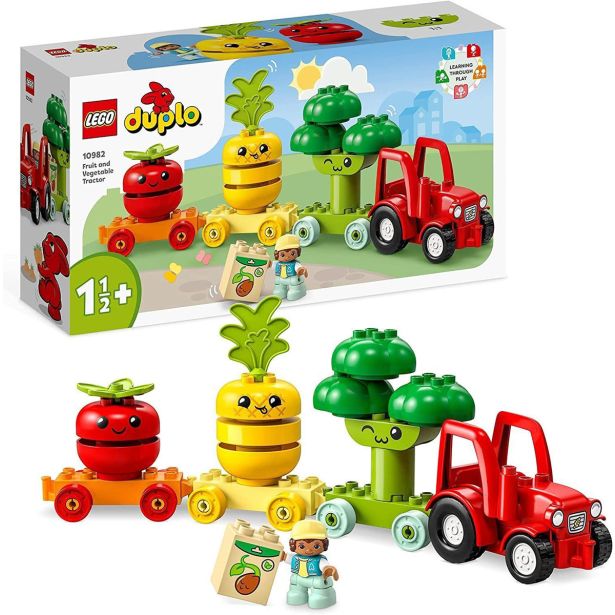 KOCKE LEGO DUPLO TRAKTOR SADJE-ZEL. 10982