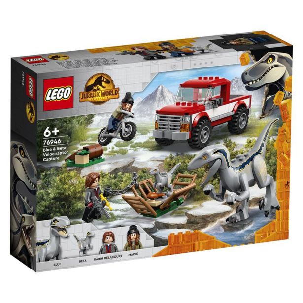 KOCKE LEGO JURASSIC WORLD ZAJETJE BLUE IN BETA 76946