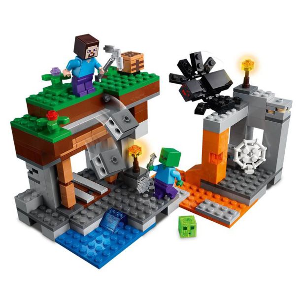 KOCKE LEGO MINECRAFT OPUŠČENI RUDNIK 21166