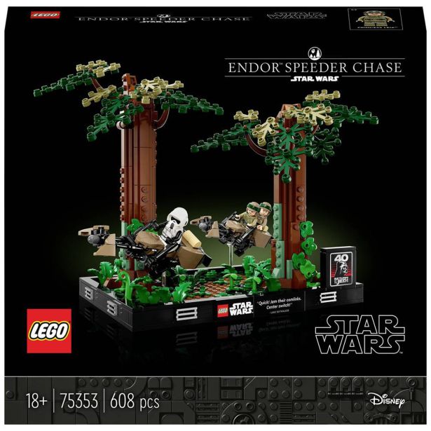KOCKE LEGO STAR WARS DIORAMA LOV Z DIRKALNIKI 75353