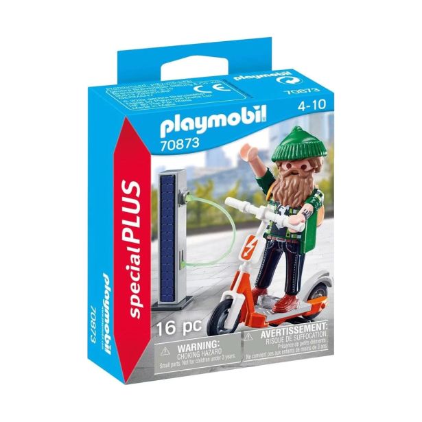KOCKE PLAYMOBIL ČLOVEK Z E-SKUTERJEM 70873