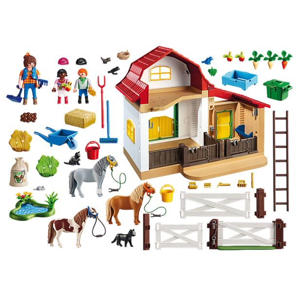 KOCKE PLAYMOBIL KMETIJA S PONIJI 6927