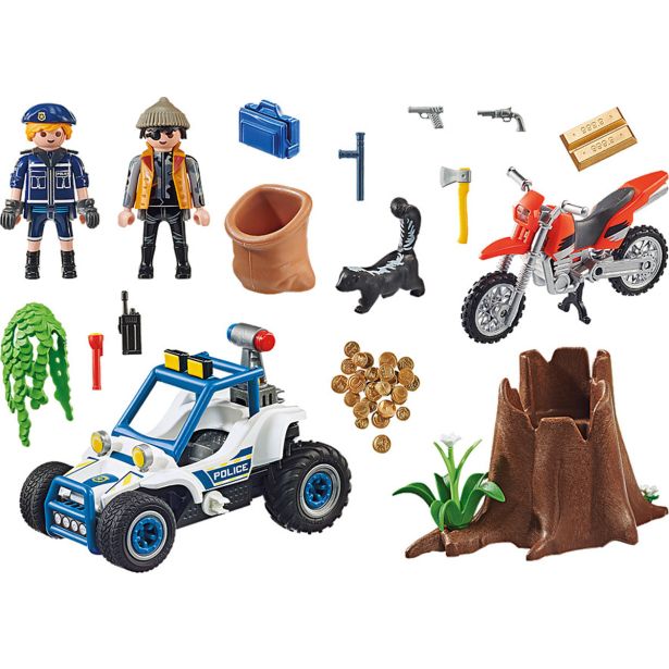 KOCKE PLAYMOBIL POLICIJS. TERENSKO VOZILO S TATOM NAKITA 70570