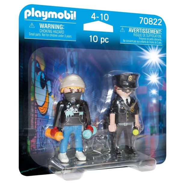 KOCKE PLAYMOBIL POLICIST IN ULIČNI UMETNIK 70822